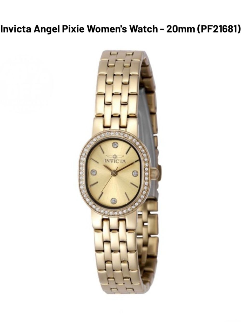 Invicta Women's Angel Pixie Gold-Tone Bracelet Watch